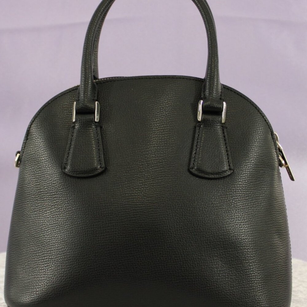 Kate Spade New York Small Dome Satchel Crossbody – Black Pebbled Leather - Picture 4 of 15